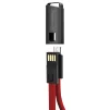 Кабель ColorWay USB-microUSB, 2.4А, 0.22м, Red (CW-CBUM022-RD) - 2