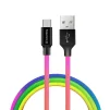 Кабель ColorWay USB-microUSB, 2.4А, 1м, Multicolor (CW-CBUM017-MC) - 1
