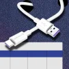 Кабель ColorWay USB-USB Type-C, 5.0А, 1м, White (CW-CBUC019-WH) - 5