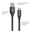Кабель ColorWay USB-MicroUSB, 2.4А, 2м Black (CW-CBUM009-BK) - 2