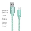 Кабель ColorWay USB-MicroUSB, 2.4А, 2м Mint (CW-CBUM009-MT) - 3