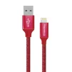 Кабель ColorWay USB-Lihgtning, 2.4А, 2м Red (CW-CBUL007-RD) - 1