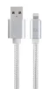 Кабель Cablexpert (CCB-mUSB2B-AMLM-6-S) USB 2.0 - Lightning, 1.8м, сріблястий - 1