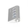 Концентратор USB 3.0 Maxxter 4хUSB3.0 Silver (HU3A-4P-01) - 3