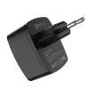 Зарядний пристрій Hoco C70A Cutting-Edge (1USB, 3А) QC3.0 Black (6931474706645) + кабель MicroUSB - 3