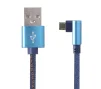 Кабель Cablexpert (CC-USB2J-AMmBML-1M-BL) USB 2.0 - microUSB, преміум, 1м, синій - 1