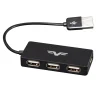 Концентратор USB 2.0 Frime 4хUSB2.0 Black (FH-20030) - 2