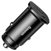 Автомобильное зарядное устройство BASEUS Square Metal A+C 30W PPS Car Charger Black (CCALL-AS01) - 1