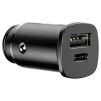 Автомобильное зарядное устройство BASEUS Square Metal A+C 30W PPS Car Charger Black (CCALL-AS01) - 3