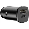 Автомобільний зарядний пристрій BASEUS Square Metal A+C 30W PPS Car Charger Black (CCALL-AS01) - 3