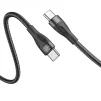 Кабель BOROFONE BX61 Source USB-C/USB-C 60W Black 1м (BX61CCB) - 1