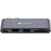 Порт-реплікатор CANYON DS-5 Thunderbolt 3 Docking Station 5-in-1 (CNS-TDS05DG) - 2