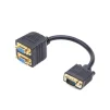 Кабель Cablexpert VGA - 2хVGA, (M/F), 2хHD15F/HD15M, 0.2 м, Black (CC-VGAX2-20CM) - 1