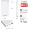 Повербанк COLORWAY Slim PD+QC 10000mAh White (CW-PB100LPG3WT-PD) - 2