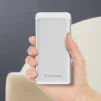 Повербанк COLORWAY Slim PD+QC 20000mAh White (CW-PB200LPG3WT-PD) - 3
