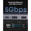 Порт-реплікатор ANKER 7-in-1 Nano USB-C Hub (A83D2HA1) - 6