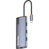 Порт-репликатор COLORWAY 6-в-1 USB-C к 1xHDMI, 3xUSB3.0, PD100W, LAN (CW-HUB02) - 2