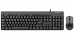 Комплект (клавіатура, мишка) REAL-EL Standard 503 Kit Black USB