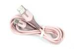 Кабель Dengos USB-USB Type-C 1м Rose (PLS-TC-IND-SOFT-ROSE)