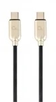 Кабель Cablexpert (CC-USB2PD60-CMCM-1M) USB Type-C-USB Type-C, 1м, чорний/золотистий