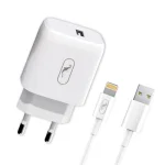 Зарядное устройство для SkyDolphin SC22EL (1USB, 2.1A) White (MZP-000158) + кабель Lightning