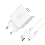 Зарядное устройство для SkyDolphin SC30V (2USB, 2.1A) White (MZP-000114) + кабель Type-C
