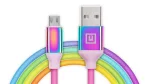 Кабель REAL-EL Premium Rainbow USB-microUSB 1m  (EL123500052)