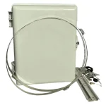 Герметичный бокс Abee настенного монтажа на 8 адаптеров LC Duplex и сплайс-кассетой на 24 волокна (OptiBox-8LCDU-24-plast)