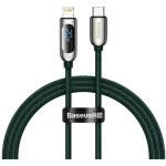 Кабель Baseus Display Fast Charging USB-C-Lightning, 20W, 1м Green (CATLSK-06)