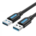 Кабель Vention USB-USB 1.5m, Black (CONBG)