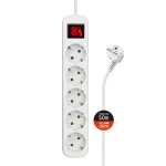 Фильтр питания ColorWay (CW-PSEA55W) 5 розеток, 5 м, White