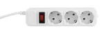Фільтр живлення ProLogix (PRS-075P3-45W) 0.75 мм, 3 розетки, 4.5 м, білий