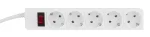 Фільтр живлення ProLogix (PRS-P5CU-18W) 3x1.0мм2, 5 розеток, 1.8 м, білий