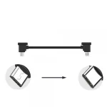 Кабель Goojodoq MicroUSB-Type-C PVC для пульта DJI Mavic 2 Pro/Pro / Platinum / Air / Mini/Mini SE / Zoom 0.3m Black (32866812366P30MT)