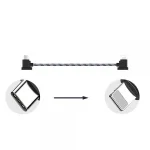 Кабель Goojodoq Type-C-Lightning Nylon для пульта RC-N1 DJI Mavic 3 / Air 2/2S / Mini 2/3 Pro 0.15m Black (32866812366N115TL)