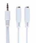 Спліттер CABLEXPERT mini-jack 3.5мм - 2 x mini-jack 3.5мм 0.1м White (CCA-415W)