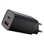 Мережевий зарядний пристрій Baseus GaN2 Lite Quick Charger (1USB, 1Type-C) QC/PD, 5A, 65W Black (CCGAN2L-B01)