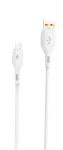 Кабель SkyDolphin S22V Soft Silicone USB - microUSB 1м, White (USB-000605)