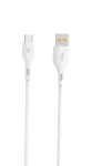 Кабель SkyDolphin S22T Soft Silicone USB - USB Type-C 1м, White (USB-000602)