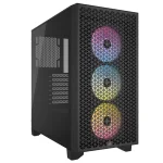 Корпус Corsair 3000D RGB Tempered Glass Black (CC-9011255-WW) без БП