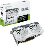 Відеокарта GF RTX 4060 Ti 8GB GDDR6 Dual OC White Asus (DUAL-RTX4060TI-O8G-WHITE)