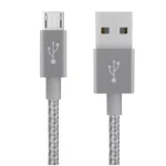 Кабель Belkin Mixit Metallic USB-microUSB, 1.8 м Grey (F2CU021bt06GYTM)