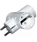 Разветвитель на 3 гнезда с заземлением Electrum Белый (C-SSS-0696)