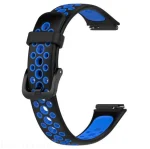 Ремешок BeCover Vents Style для Huawei Band 7/Honor Band 7 Black-Blue (709437)