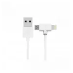 Кабель WK WDC-008 Axe Lightning/microUSB, 1м White (6970349287292)
