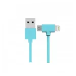 Кабель WK WDC-008 Axe Lightning/microUSB, 1м Blue (6970349287308)