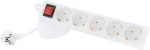 Фільтр живлення Tecro TCS-5-5SW 5 розеток, 5 м, білий
