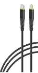 Кабель Intaleo CBFLEXTL1 USB-C-Lightning 1.2м Black (1283126542459)