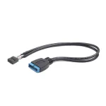 Кабель Cablexpert (CC-U3U2-01) USB2.0 – USB3.0, внутренний, черный, 0.15м