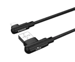 Кабель Foneng X70 90-дюймовый Angle Gaming Cable (3A) USB-USB-C 1м Black (X70-CA-DAG-TC)